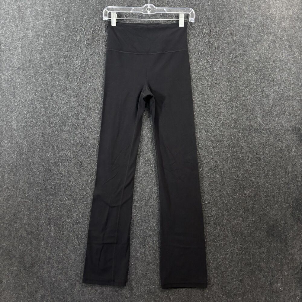 Athleta Elation Straight Leg Pants Women's XS Black High Rise Yoga Stretch